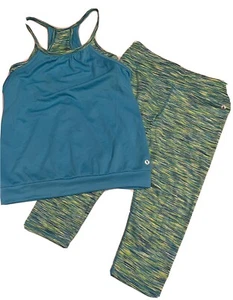 Xersion Girls Set. Tank w/Built-In Bra Sz XL (16) and Capri Leggings Sz L (14) - Picture 1 of 5