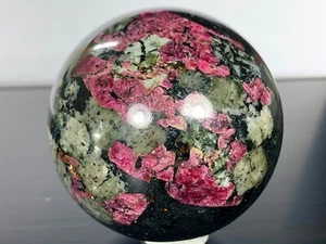 Eudialyt rote Kugel Eudialyte red-pink Sphere Russische Mineralien - Bild 1 von 4
