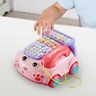 Baby Phone Toys Telephone Toy for Infants Toddlers Preschool Learning Pink