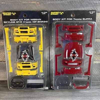 Radio Shack Xmods Super Street Body Kits for Toyota Supra Nissan RC Car 2003 - Image 1 of 4