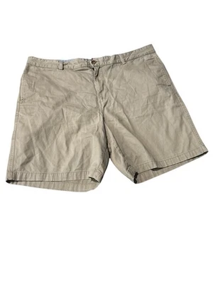 Chaps Men Brown Flat Front Chino Medium Wash Chino Short Size 42 - Image 1 of 4