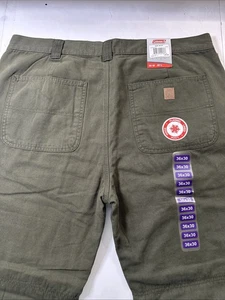 NWT Coleman Men's Fleece Lined Pant Phantom Olive Green 36X30 #542 - Picture 1 of 22