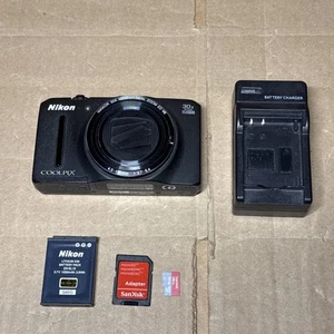 Nikon COOLPIX S9700 16.0MP Compact Digital Camera Black ( Read Description ) - Picture 1 of 16
