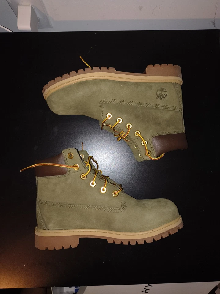 Timberland Botas Impermeables Premium 6 Pulgadas - “Nobuck Verde Oscuro” Foto 1 de 4