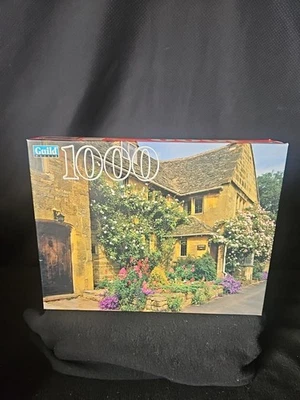 Guild 1000 Piece Jigsaw Puzzle Cottage Cotswold England Factory Sealed  - Image 1 of 4