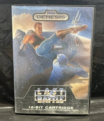 Sega Genesis Last Battle 1990 Complete with Box and Manual Tested and Working  - Image 1 of 4