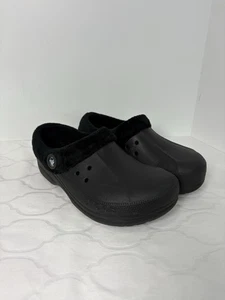 Crocs Blitzen III schwarz Fleece gefüttert Slipper Damen 12 Herren 10 Schuhe Crocs Clogs - Bild 1 von 10