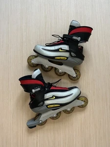 Patines en línea Nike vintage Zoom Air aluminio talla 11,5 usados - Imagen 1 de 24
