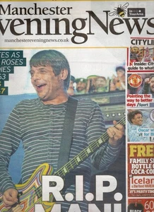 Manchester Evening News Newspaper– November 21, 2025 – Stone Roses Mani Tributes - Picture 1 of 2