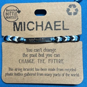 "MICHAEL” Brand New Recycled Bottle Bracelet - Free Shipping - Picture 1 of 3