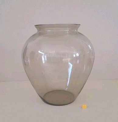 große Herzvase / Glasvase vermutlich Entwurf  Wilhelm Wagenfeld für VLG oder WMF - Bild 1 von 4