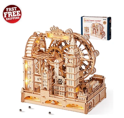 ROKR Amusing Table Game Marble Travel London 3D Wooden Puzzle Building Toys Gift - Image 1 of 4