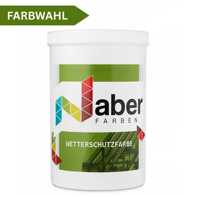 1 L Wetterschutzfarbe, Holzlack, Holzfarbe, Deckend, RAL Farbwahl - SEIDENMATT - Bild 1 von 4