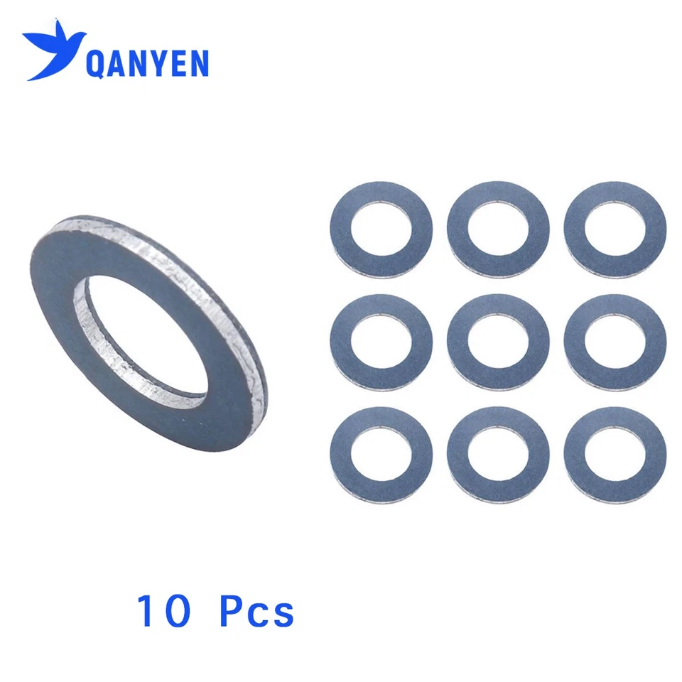 10 Pcs Oil Pan Drain Plug Washers Fit For Toyota Camry Lexus GS350 OE:9043012031 Foto 1 de 4