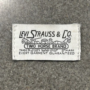 Vintage Levi’s Strauss And Company Fabric Logo Sew On Patch Unique 1 1/8 X 2 1/8 - Picture 1 of 4