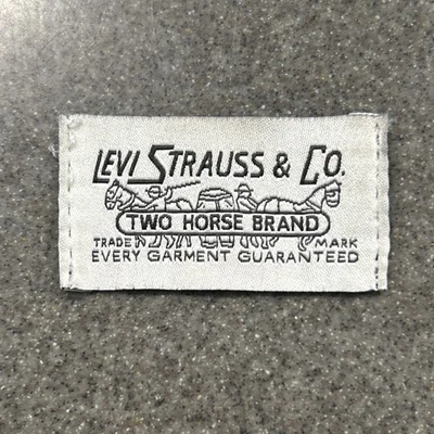 Vintage Levi’s Strauss And Company Fabric Logo Sew On Patch Unique 1 1/8 X 2 1/8 - Image 1 of 4