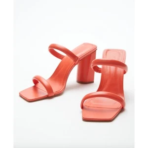SCHUTZ New in Box Ully Double Strap Slide in Coral Orange// 8,5 - Bild 1 von 10