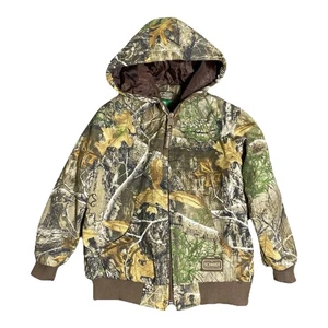 Chaqueta con Capucha CE Schmidt Workwear RealTree Camuflada Juvenil Mediana Acolchada Cálida Y2K - Imagen 1 de 15
