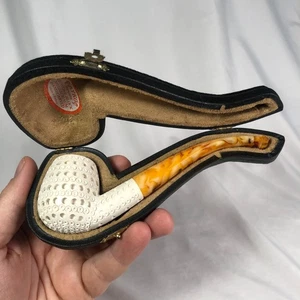 Pipa Meerschaum Classic finitura reticolo biliardo di Paykoc - Foto 1 di 11