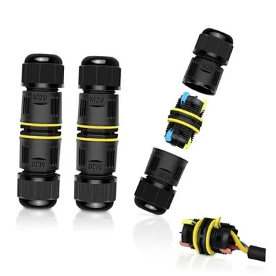 Caja de conexiones exterior impermeable cable eléctrico conector 3-PIN 3PK tipo prensa Foto 1 de 4