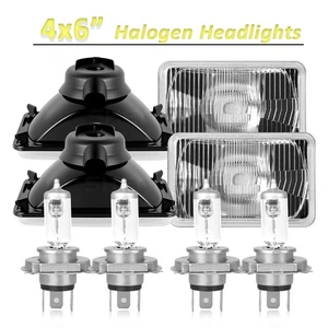 4pcs 4x6'' Halogen Headlights High/Low Beam For Chevrolet G10 G20-G30 1992-1995 - Bild 1 von 16