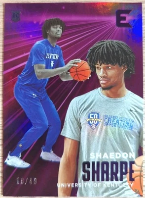 2022 Chronicles Draft Picks Essentials Purple Shaedon Sharpe /49 (RC) - Image 1 of 3