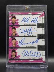 2025 Panini Impeccable LIV Golf Watson Uihlein Wolff Campbell Team Quad Auto /25 - Picture 1 of 2