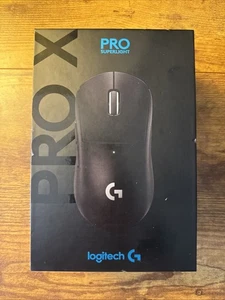Logitech PRO X SUPERLIGHT Hero Bezprzewodowa czarna mysz do gier LightSpeed Nowa zapieczętowana - Zdjęcie 1 z 2