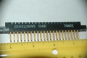 CARD EDGE 2X22MM GOLD 44-POSITION FEMALE PC MOUNT CONNECTOR NEW QUANTITY-5 - Picture 1 of 1