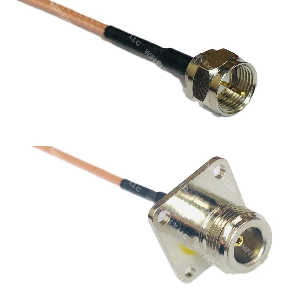 RG316 F MALE to N FLANGE FEMALE RF Cable Rapid-SHIP LOT - Image 1 of 1