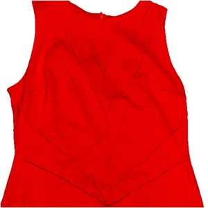 Vince Camuto Mujer 6 Sin Mangas Rojo Vaina Vestido Oficina Corpcore San Valentín - Imagen 1 de 11