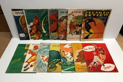 Lot of 14 ** PIGSKIN REVIEW 1929 to 1960 USC TROJAN FOOTBALL PROGRAMS - Image 1 of 4