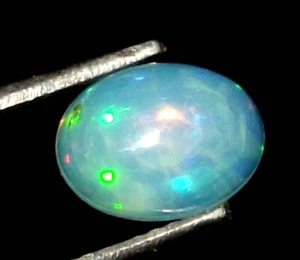 0.85 cts Ethiopian Welo Fire Opal 8 x 6 mm Cabochon Natural Gemstone *ocb16 - Picture 1 of 6