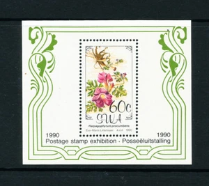 SWA 1990 Stamp Exhibition FLORA Fine Unmounted Mint MNH + M/S - Picture 1 of 1