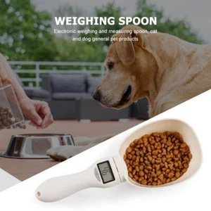 Dog Food Scale Spoon LCD Display Cat Feeding Bowl Measuring Meter Pet Supplies - Picture 1 of 5