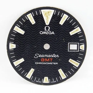 Original OMEGA Seamaster GMT Chronometer Date Watch Black Wave Dial only - Picture 1 of 4