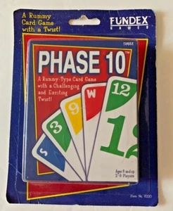Juego de cartas clásico 1998 tipo Rummy fase 10 nuevo - Imagen 1 de 2