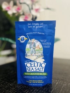 CELTIC SEA SALT Fine Ground Bag 1/2 libbra! Senza glutine, certificato Kosher - Foto 1 di 12