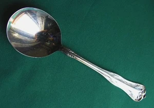 Queen Elizabeth silverplate nat'l Round Soup Spoon (S) - Picture 1 of 2