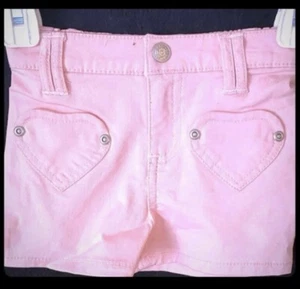 NWT Girls 18 month Pink Denim Shorts - Picture 1 of 3