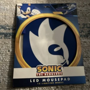 SONIC THE HEDGEHOG LED MOUSEPAD- 12 Lighting Modes - SEGA - 13 X 10 Inches NEW - Zdjęcie 1 z 3