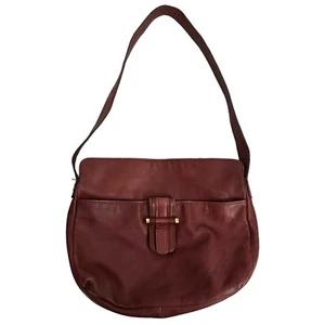 Etienne Aigner Shoulder Large Purse Saddle Bag Leather Vintage - Picture 1 of 10