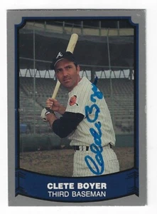 Autographed 1988 Pacific Legends card #13 CLETE BOYER Atlanta Braves w/COA - Picture 1 of 1