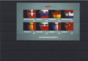 2008 Österreich ANK 2770 - 2777 Block 49 UEFA EURO 2008 Teilnehmerländer II - Picture 1 of 1