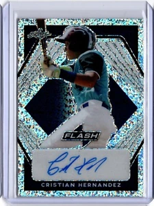 CRISTIAN HERNANDEZ 2021 Leaf Flash Baseball NAVY AUTO RC /99 - Picture 1 of 3