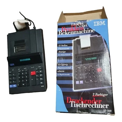 IBM IP-560 Printing Calculator with Box - Dual Colour Display - Image 1 of 4