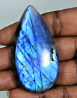 34X61X07MM Natural Blue Labradorite Pear Cabochon Loose Gemstone 134Cts. p389