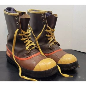 Vintage Men's Sorel Sentry Kaufman Work Safety Steel Toe Duck Boots Size 8 - Picture 1 of 16