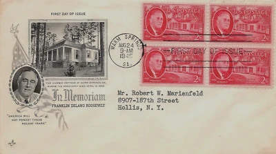 U.S. FIRST DAY COVER,  FRANKLIN ROOSEVELT  Scott # 931   ( inventory # Z761  ) - Image 1 of 2