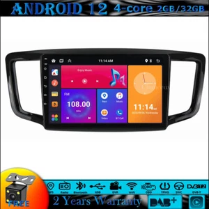 Radio unidad principal Android 12 GPS SAT navegación Carplay DAB BT para Honda Odyssey 15-19 - Imagen 1 de 12